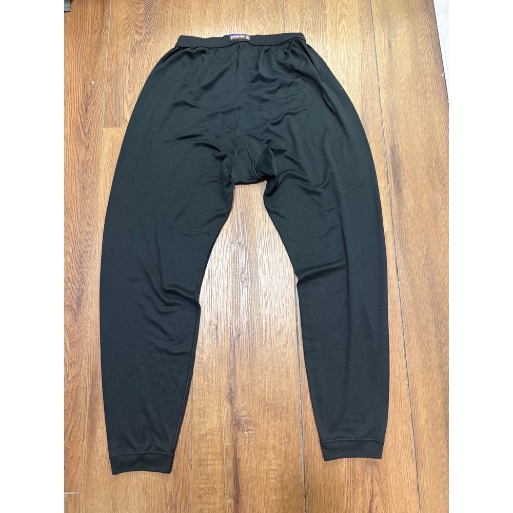 Patagonia Men's XL Capilene Black Baselayer Pants Thermal Joggers USA Made